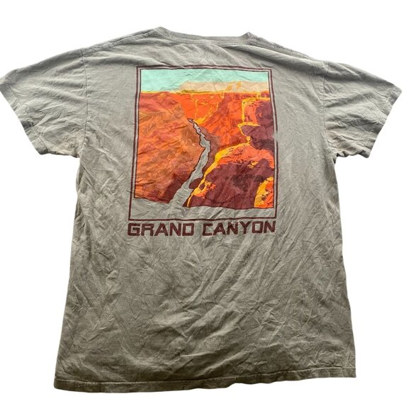 Bowery Supply Co Mens T-Shirt Medium Crew Neck Grand Canyon Graphic Tee Brown - Picture 2 of 9